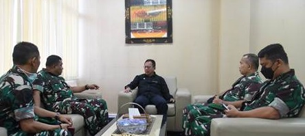 Kunjungan Danrem 043/Gatam Di Sambut Ketua DPRD Lampung