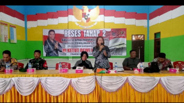 Anggota DPRD Lampung Ni Ketut Dewi Nadi St Gelar Reses Tahap II Di Rukti Harjo