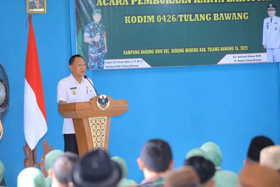 Drs. Qudrotul Ikhwan, MM, menghadiri Pembukaan Karya Bhakti TNI